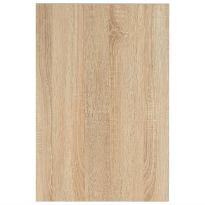 Комплект мебели за баня от две части, керамика, дъб