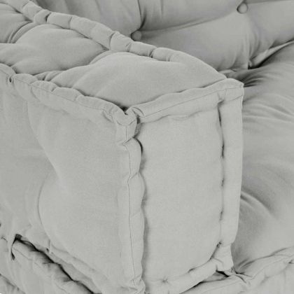 Кушон за палетен диван 3 pcs Сиво 120 x 80 x 38 см Текстил