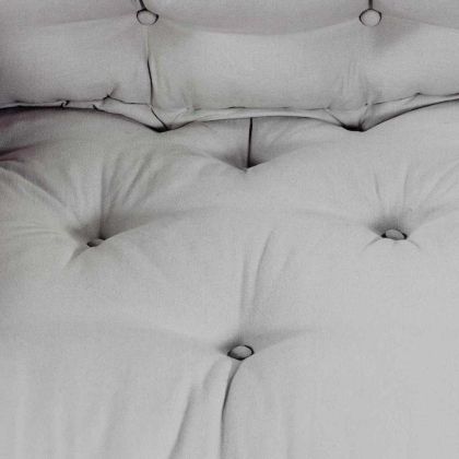 Кушон за палетен диван 3 pcs Сиво 120 x 80 x 38 см Текстил