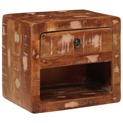 Стенно монтиран шкаф до легло Многоцветен 40 x 30 x 36 см