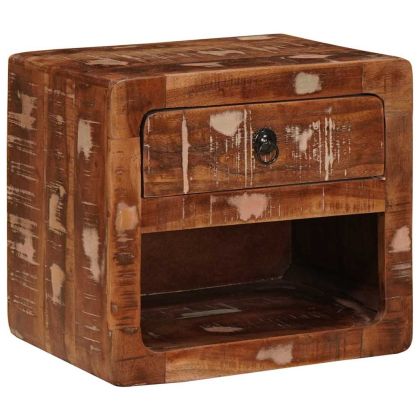 Стенно монтиран шкаф до легло Многоцветен 40 x 30 x 36 см