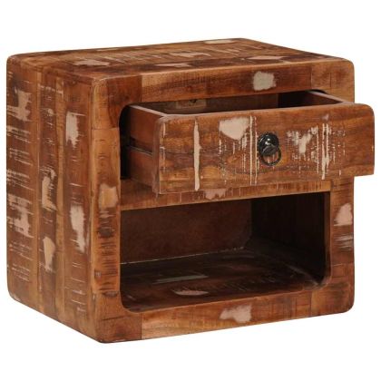 Стенно монтиран шкаф до легло Многоцветен 40 x 30 x 36 см