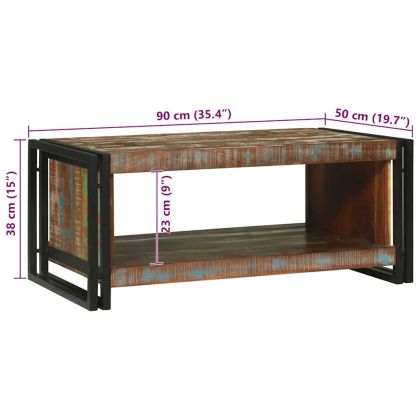 Масичка за кафе 90 x 50 x 38 см Солидно възстановено дърво