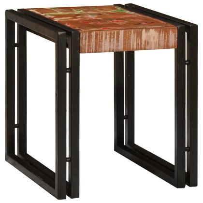 Н nesting маса 3 pcs Солидно рециклирано дърво и метал