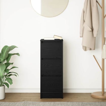 Сайдборд, Черен дъб, 29,5x34x76 см, инженерно дърво