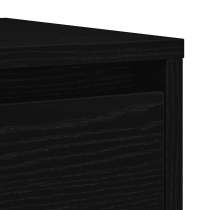 Сайдборд, Черен дъб, 29,5x34x76 см, инженерно дърво