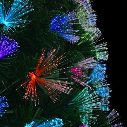 С изкуствено коледно дърво с поставка Зелен 120 cm ПВЦ