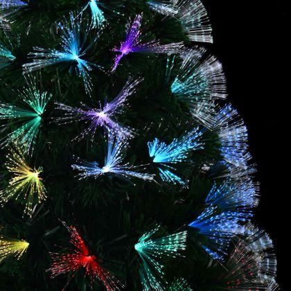 С изкуствено коледно дърво с поставка Зелен 240 cm ПВЦ