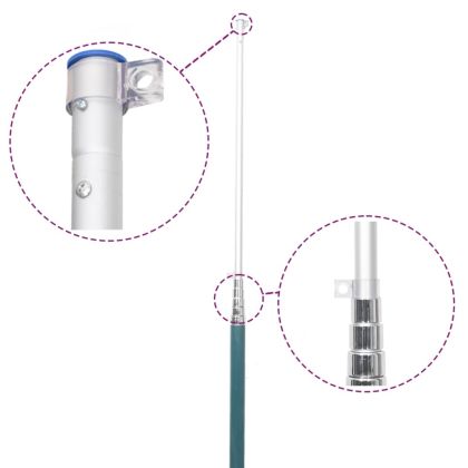 Флаг на Швеция и стълб, 5,5 м, алуминий