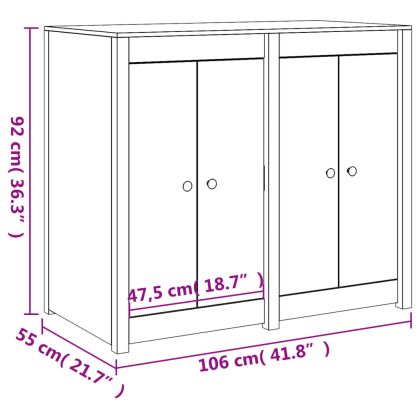 Кухненски шкаф за открито, MEPPEL, бор масив