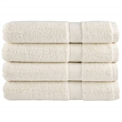 Премиум кърпи за сауна SOLUND 4 бр кремави 80x200 см 600 gsm