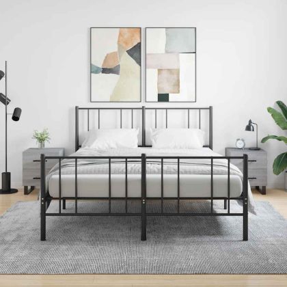 Нощни шкафчета 2 бр сив сонома 40x35x47,5 см инженерно дърво