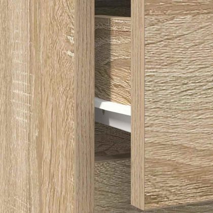 Бюфет с чекмеджета, дъб сонома, 71x35x84 см, инженерно дърво