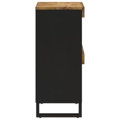 Страничен шкаф 85x33x75 см манго масивно дърво