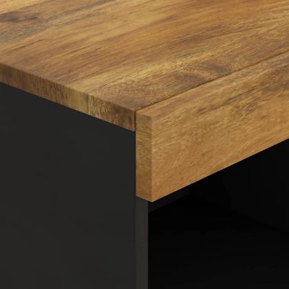 Страничен шкаф 85x33x75 см манго масивно дърво