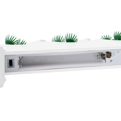 Коледен свещен мост Бяло 39.5 x 5 x 29 см Солидно борово дърво