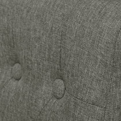 Трапезни столове, 2 бр, светлосиви, текстил