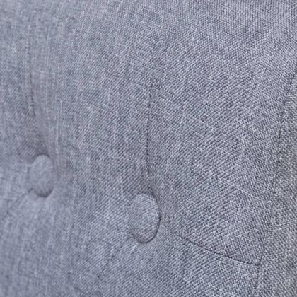 Трапезни столове, 4 бр, светлосиви, текстил