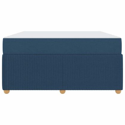 Рамка за легло с матрак Синьо 160 x 200 cm текстил