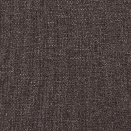 Рамка за легло Тъмен кафяв 200 x 200 cm текстил