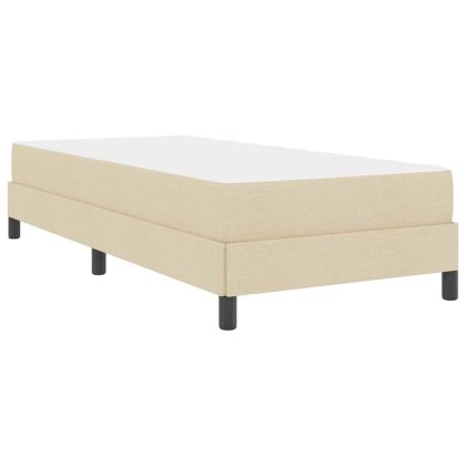 Легло с пружинирана основа Крем 80 x 200 cm текстил