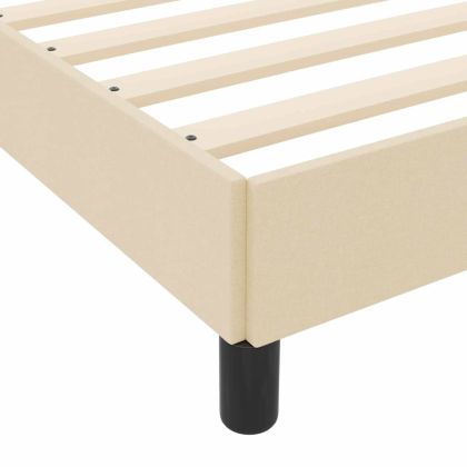 Легло с пружинирана основа Крем 80 x 200 cm текстил
