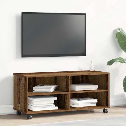 ТВ шкаф Кафяво 90 x 35 x 40.5 см Инженерно дърво