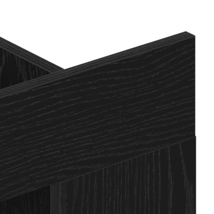 ТВ шкаф Черен дъб 152 x 22 x 113 см Инженерно дърво