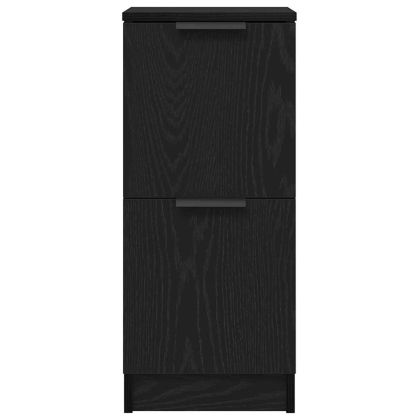 Служебен шкаф 2 pcs Черния дъб 30 x 30 x 70 см Инженерно дърво