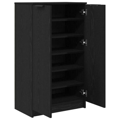 Шкаф за обувки Черния дъб 59 x 35 x 100 см Инженерно дърво