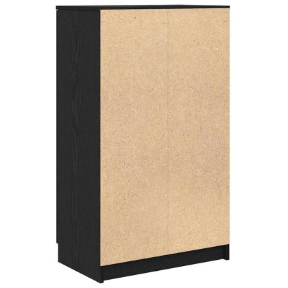 Шкаф за обувки Черния дъб 59 x 35 x 100 см Инженерно дърво