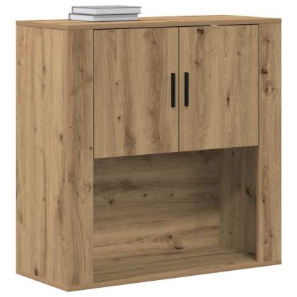 Стенен шкаф с рафт дъб артизан 80 x 33 x 80 см Инженерно дърво