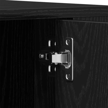 ТВ шкаф Черен дъб 100 x 35 x 40 см Инженерно дърво