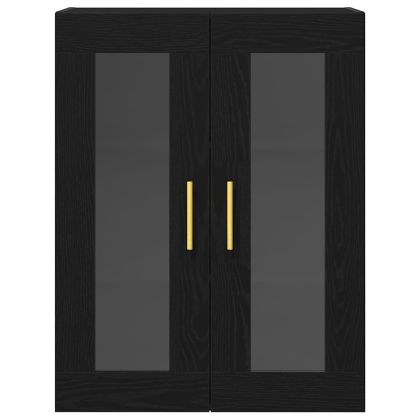 Стенен шкаф Черния дъб 69,5 x 34 x 90 см Инженерно дърво