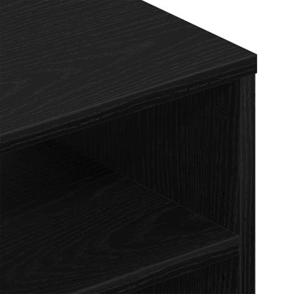 Стенен рафт с рафт Черния дъб 102 x 30 x 29 см Инженерно дърво