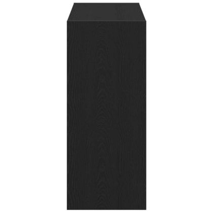 Шкаф за книги 2 pcs Черния дъб 80 x 30 x 72 см Инженерно дърво