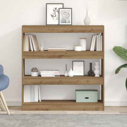 Шкаф за книги 3 нива 100 x 30 x 103 см Инженерна дървесина