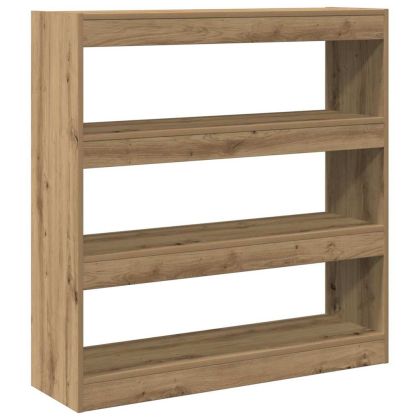 Шкаф за книги 3 нива 100 x 30 x 103 см Инженерна дървесина