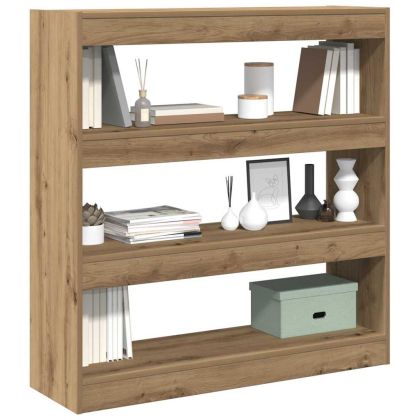 Шкаф за книги 3 нива 100 x 30 x 103 см Инженерна дървесина