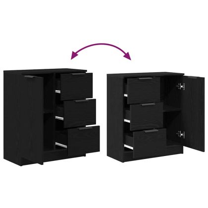 Служебен шкаф Черния дъб 60 x 30 x 70 см Инженерно дърво