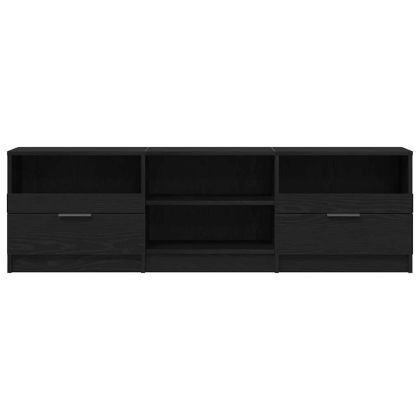 ТВ шкаф Черния дъб 150 x 33,5 x 45 см Инженерно дърво