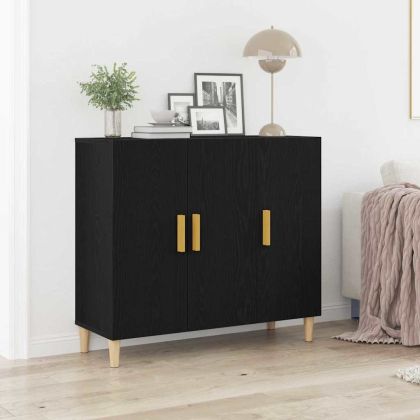 Служебен шкаф Черния дъб 90 x 34 x 80 см Инженерно дърво