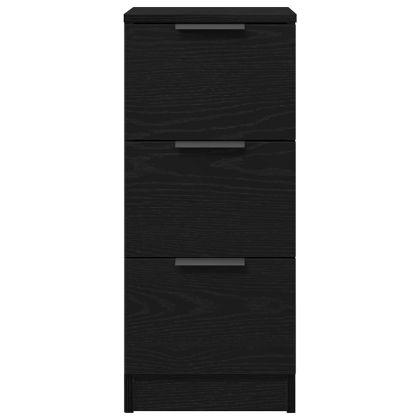 Служебен шкаф 2 pcs Черния дъб 30 x 30 x 70 см Инженерно дърво