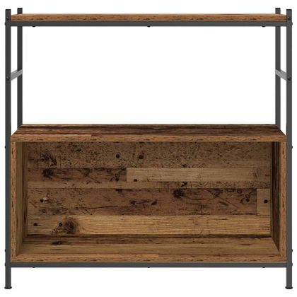 Рафт за книги Опушен дъб 80 x 30 x 78.5 см Инженерно дърво