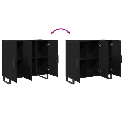 Служебен шкаф Черния дъб 90 x 34 x 80 см Инженерно дърво