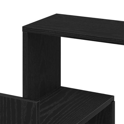 Стенен ъглов рафт Черния дъб 45 x 45 x 147 см