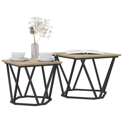 Комплект помощни маси 2 pcs Сонома дъб