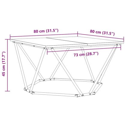 Масичка за кафе Димян дъб 80 x 80 x 45 cm