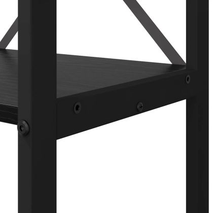 Рафт за книги 60 x 30 x 189,5 см Инженерна дървесина Черния дъб