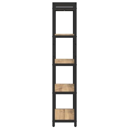 Рафт за книги 60 x 30 x 155 см Инженерна дървесина Дъб